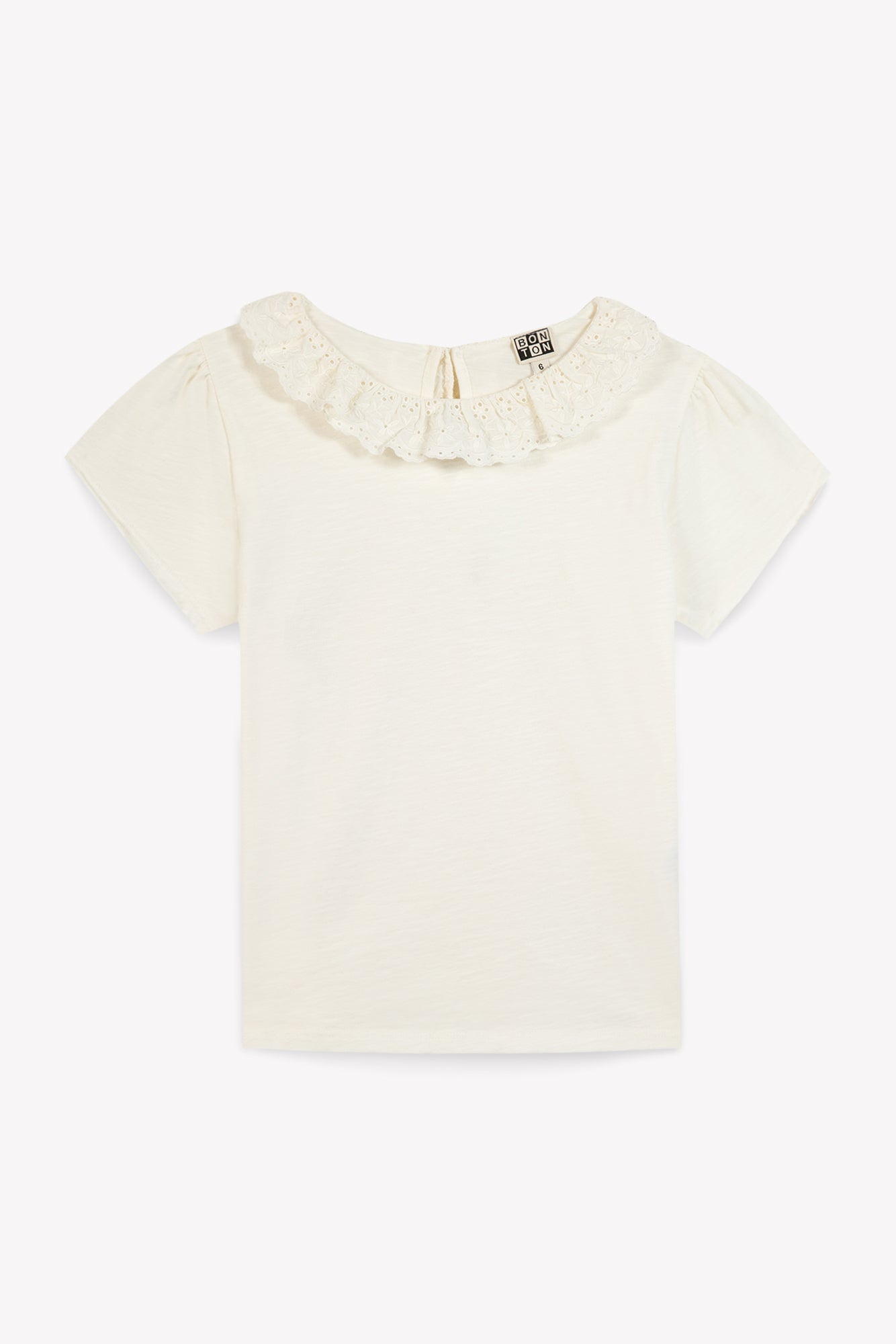 T-shirt - organic cotton ecru tiris