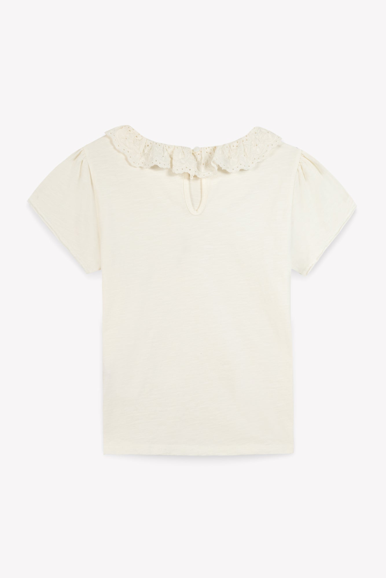 T-shirt - organic cotton ecru tiris