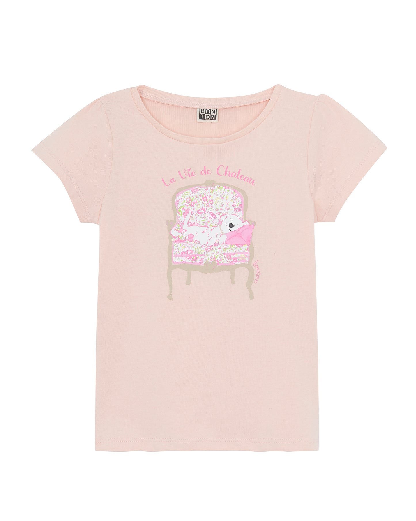 T-shirt - thyme Pink organic cotton