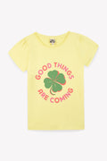 T-shirt - thyme Yellow organic cotton