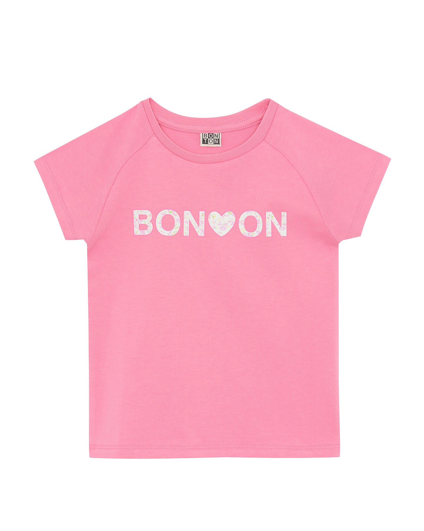 T-shirt - Trust Pink Organic cotton logo flowers