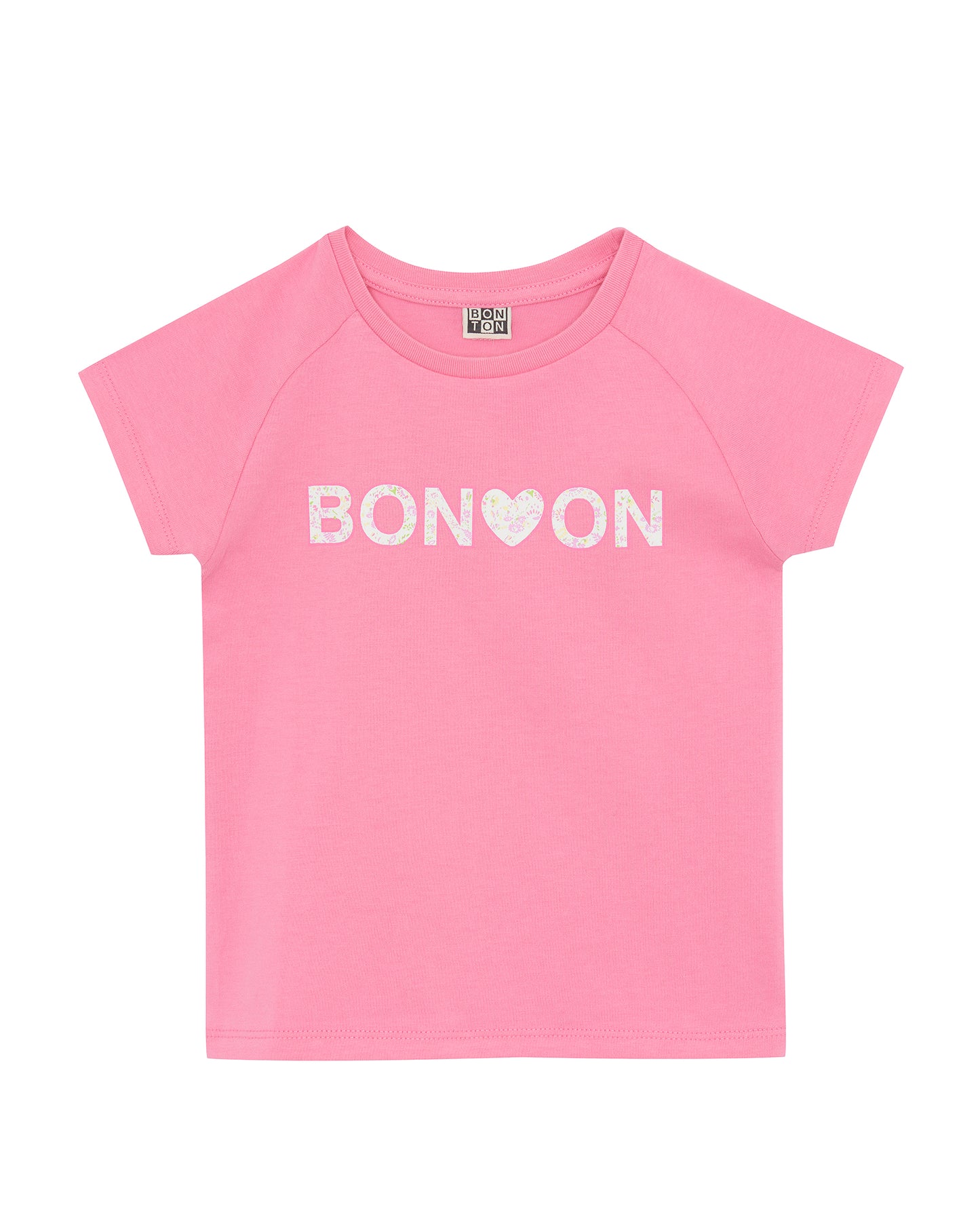 Tee-shirt - Trust rose coton organique logo fleurs