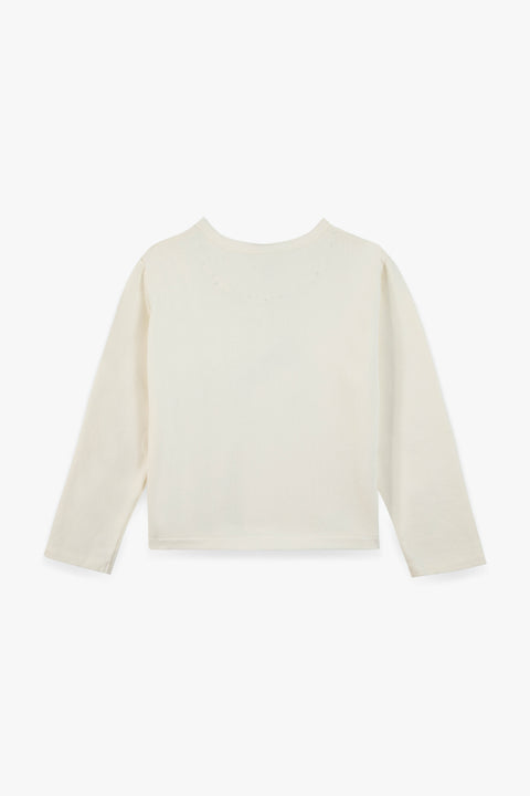 Cardigan - Sœur ecru coton molleton - Image principale