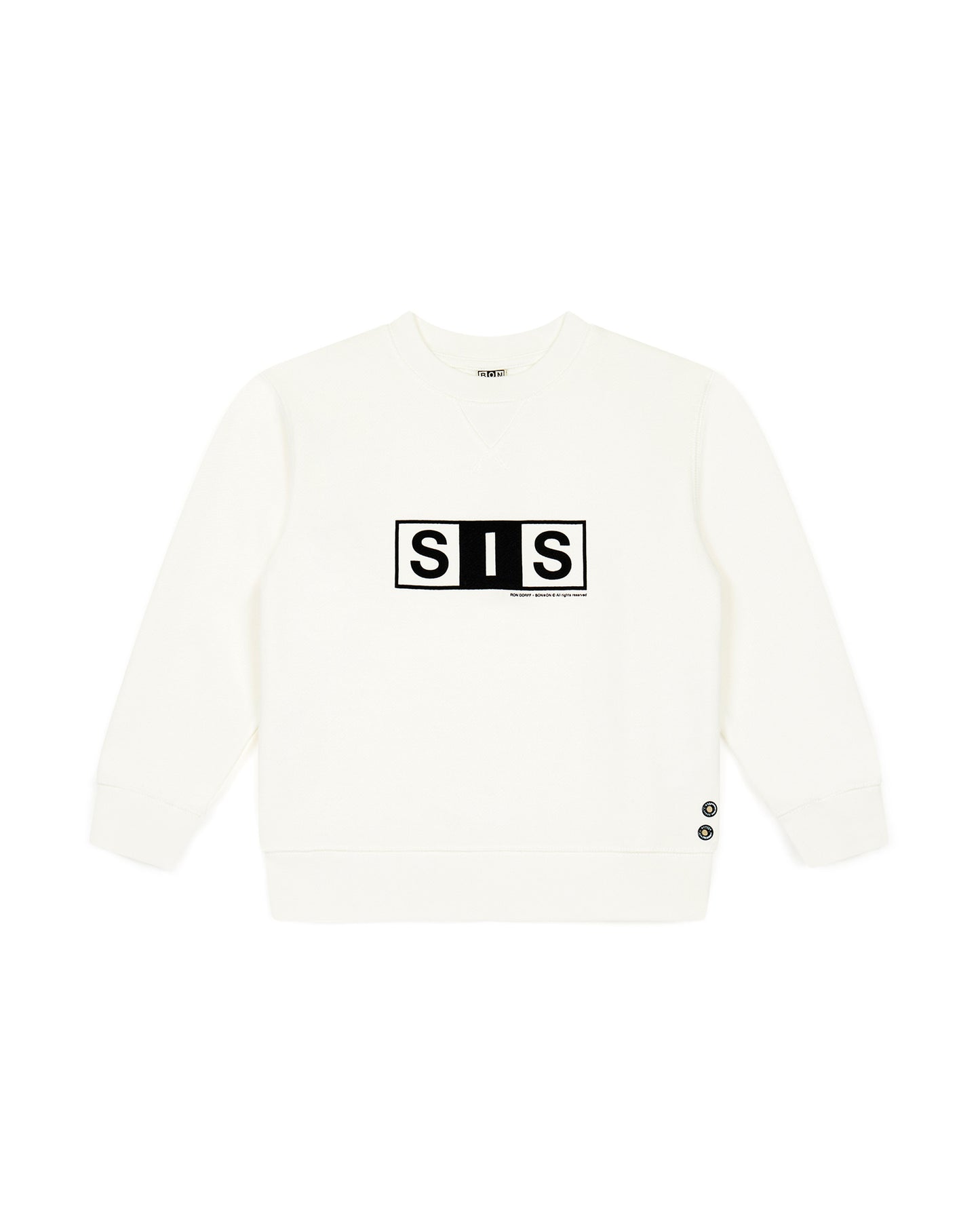 Sweatshirt - smile sis ecru cotton bonton + ron dorff