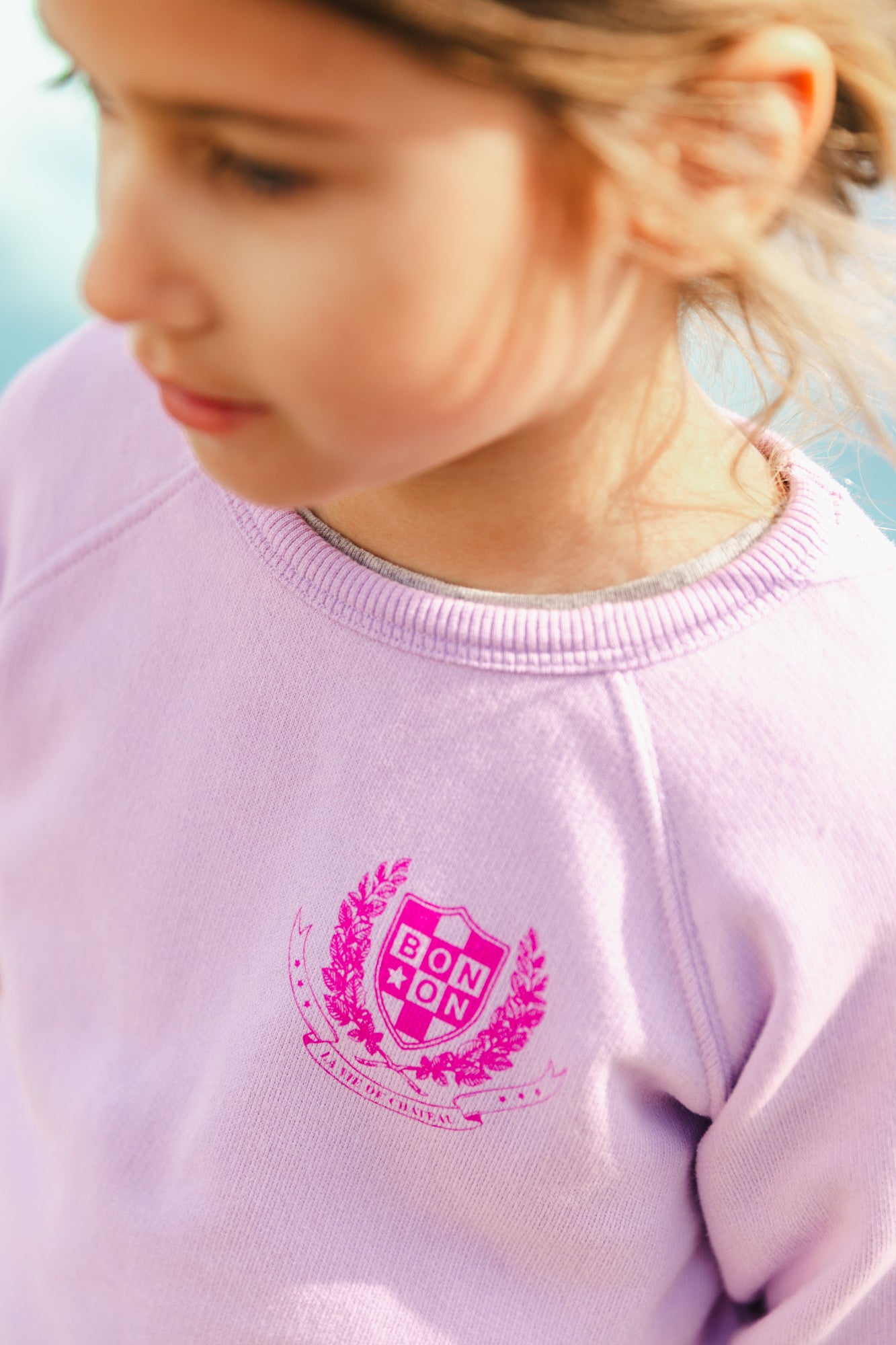 Sweatshirt - Smart Lila Fleece organic cotton