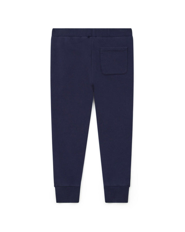 Pantalon - Jogging - bleu en 100% coton biologique - Image alternative