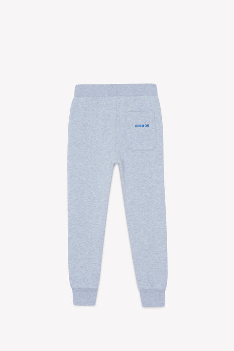 Jogging - Jogg gris chiné en coton organique - Image principale