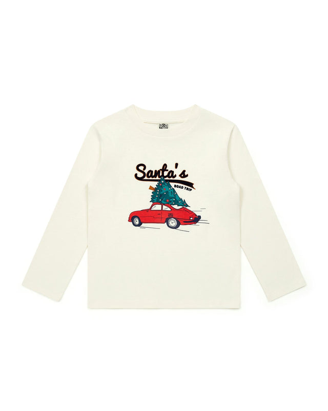 T -shirt - Santa Beige In 100% organic cotton - Image principale