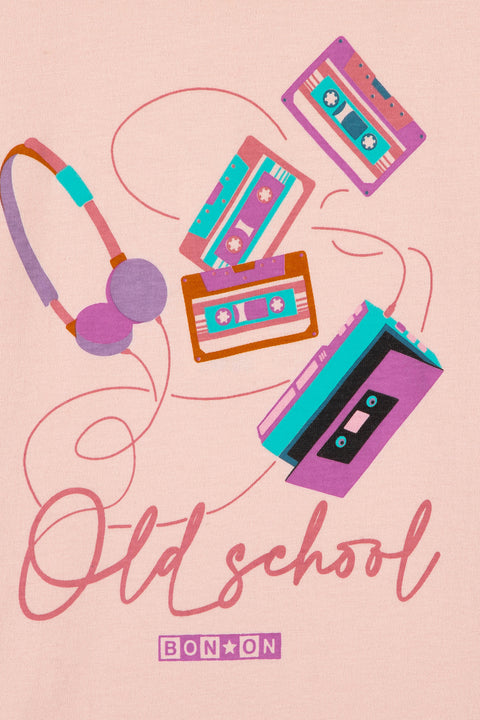 T-shirt - Taxo Old School rose clair - Image principale