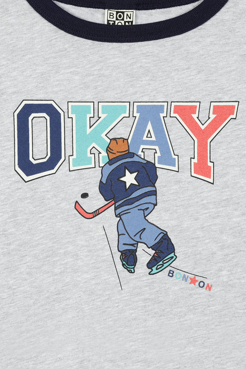 T-shirt - Taxo gris chiné - Image principale