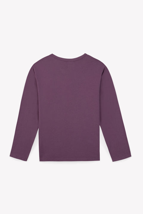 T-shirt - Taxo violet imprimé "Let's roll' - Image principale