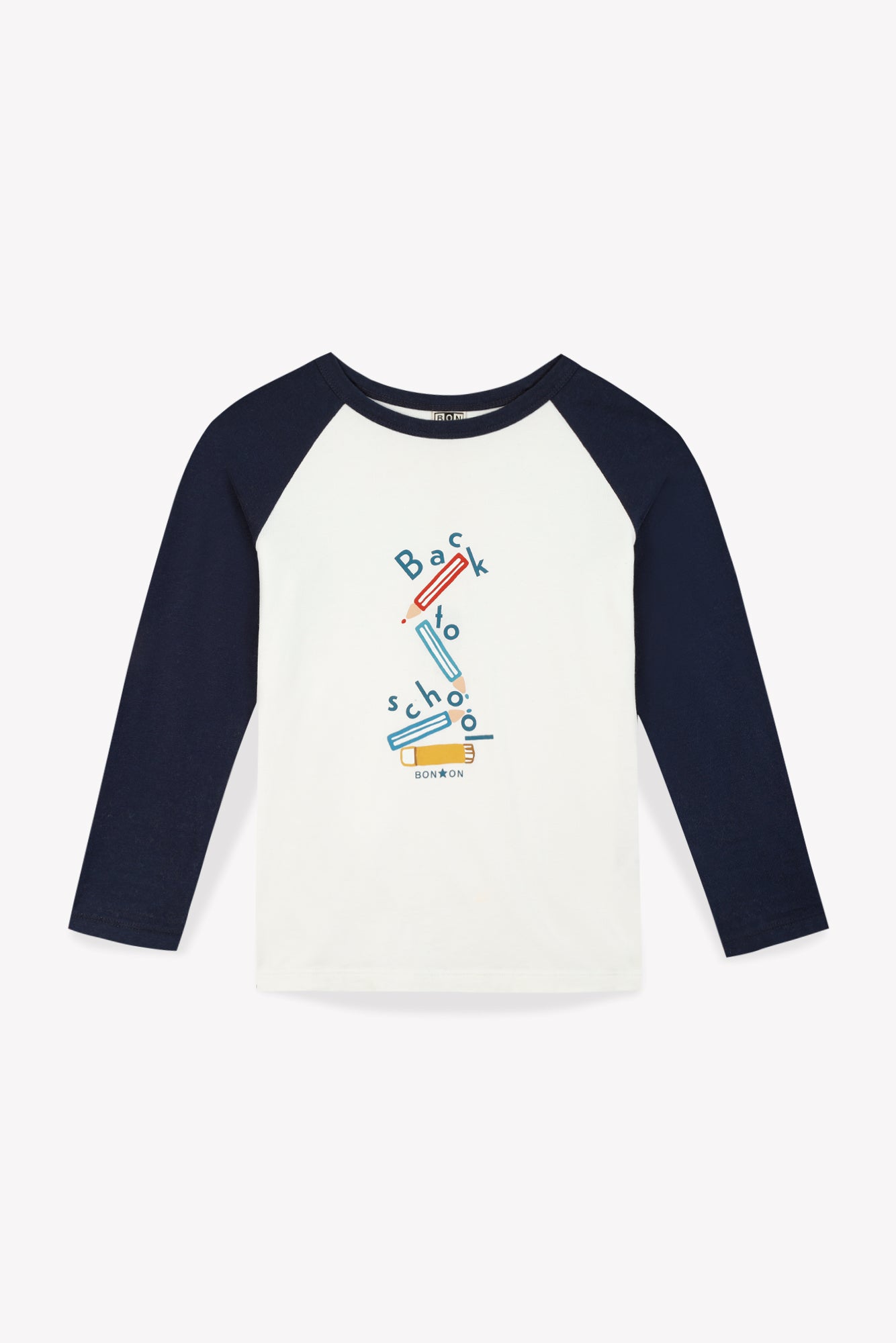 T-shirt - Tipi "Back to school" écru