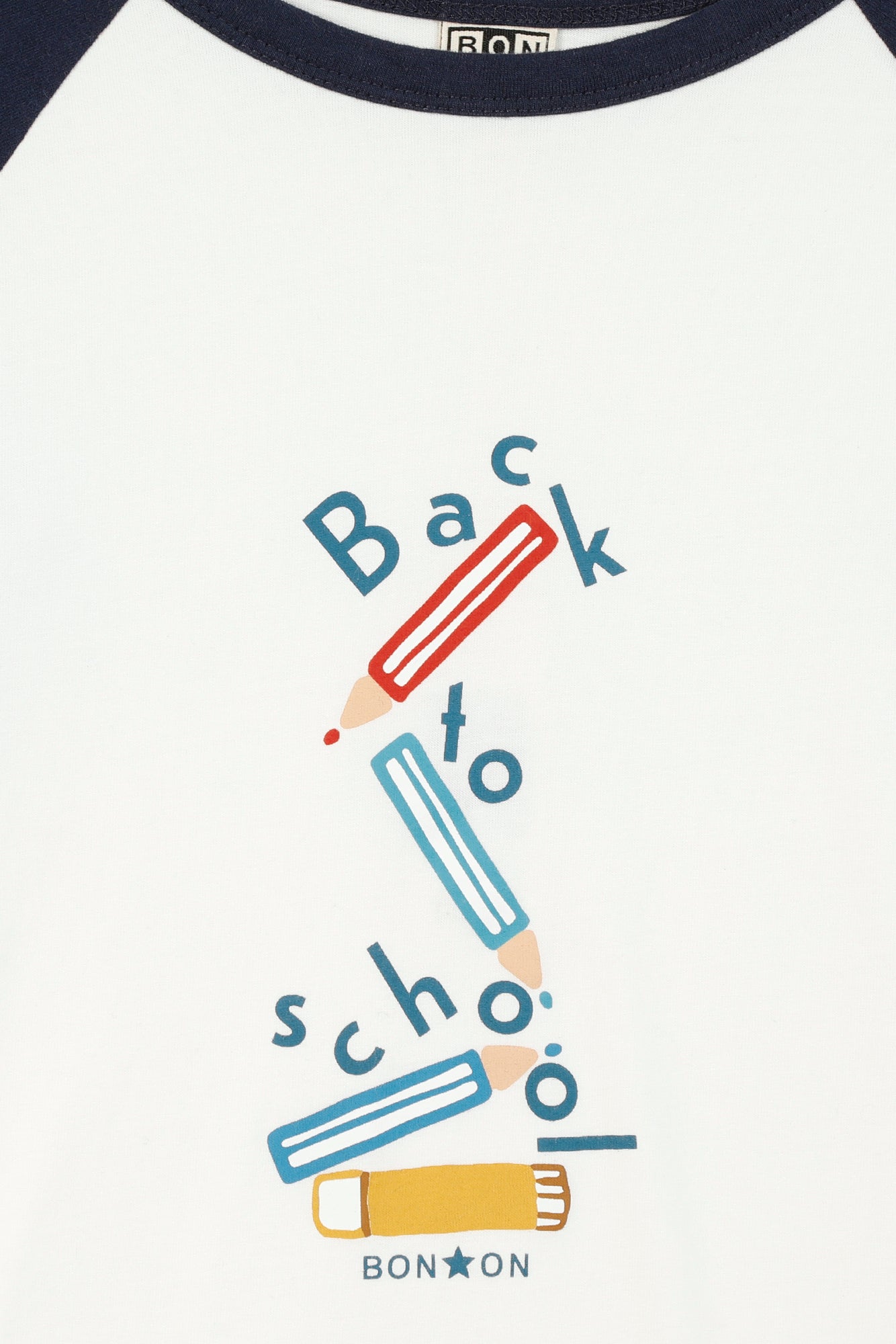 T-shirt - Tipi "Back to school" écru