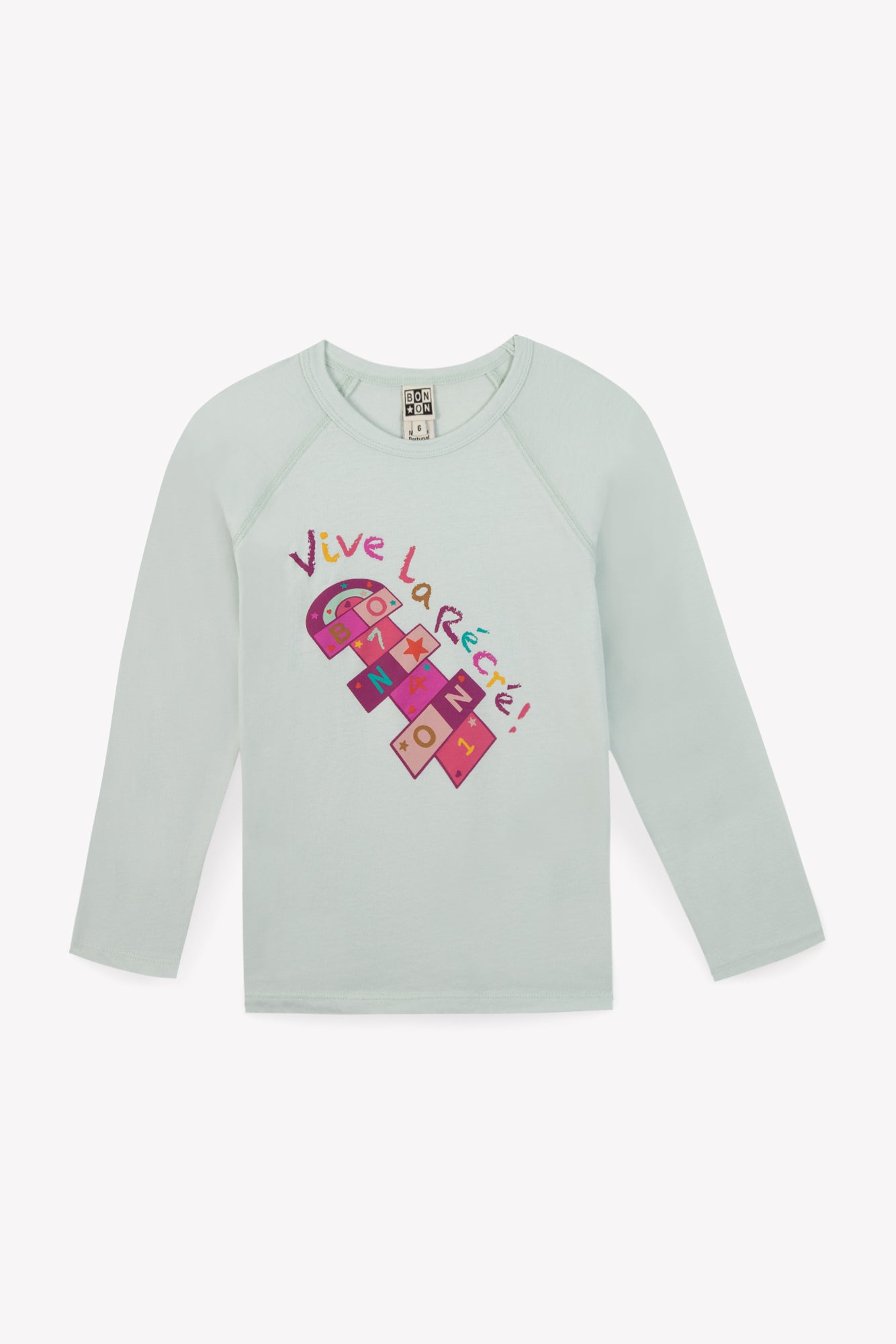 T-shirt - Tipi "Vive la recrée" bleu clair