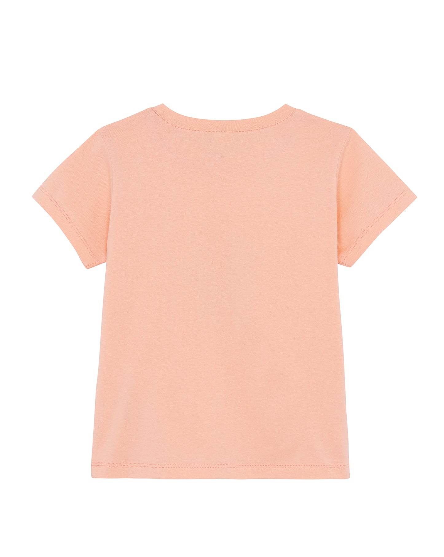 T-shirt - Tubog orange cotton GOTS Print elephant