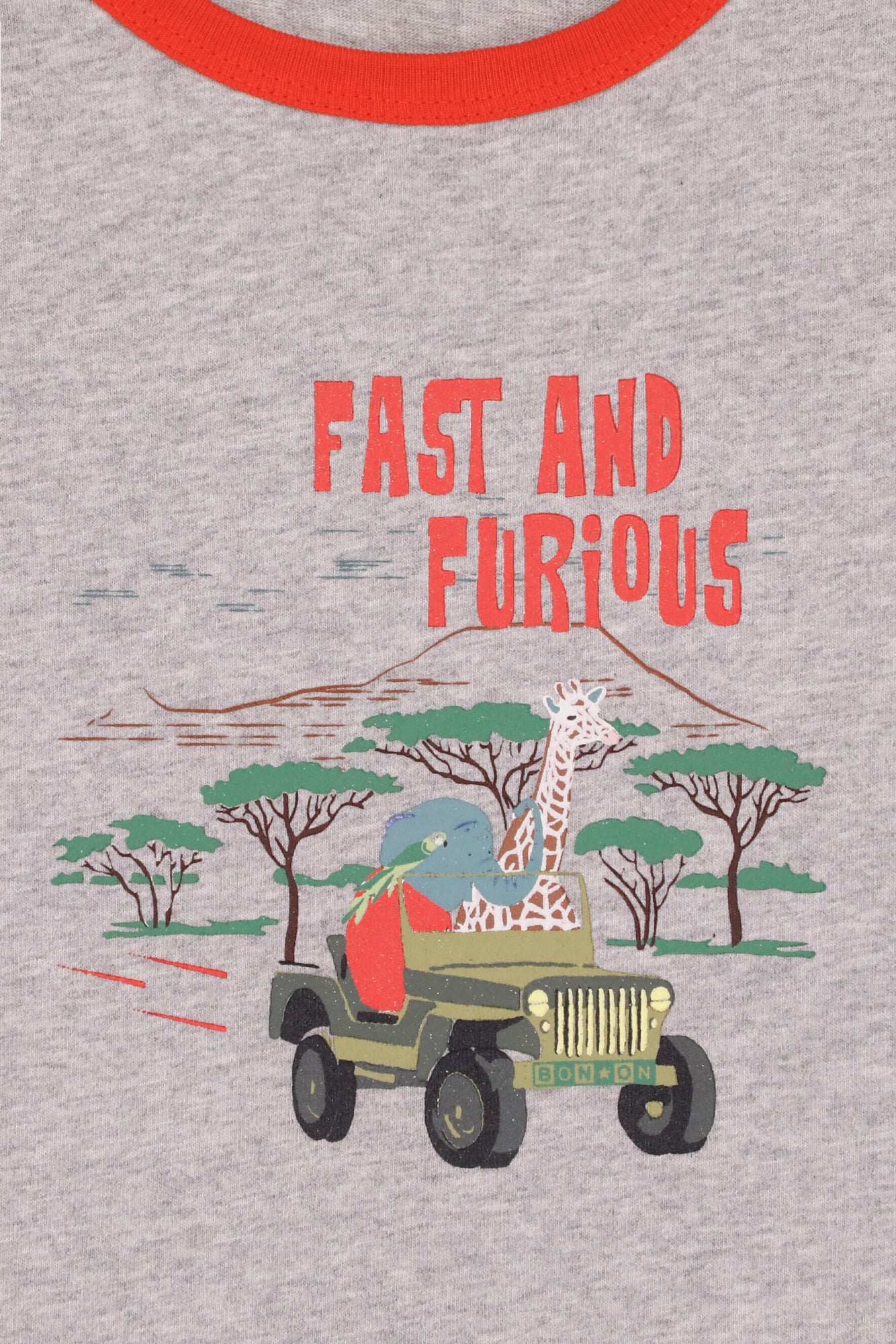 T-shirt - Tubog Grey cotton Print car