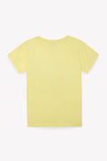 Tee-shirt - Tubog jaune coton GOTS imprimé forest KR