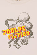 T-shirt - Ecru organic cotton octopus