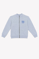 Sweatshirt - Samy zipped Grey organic cotton