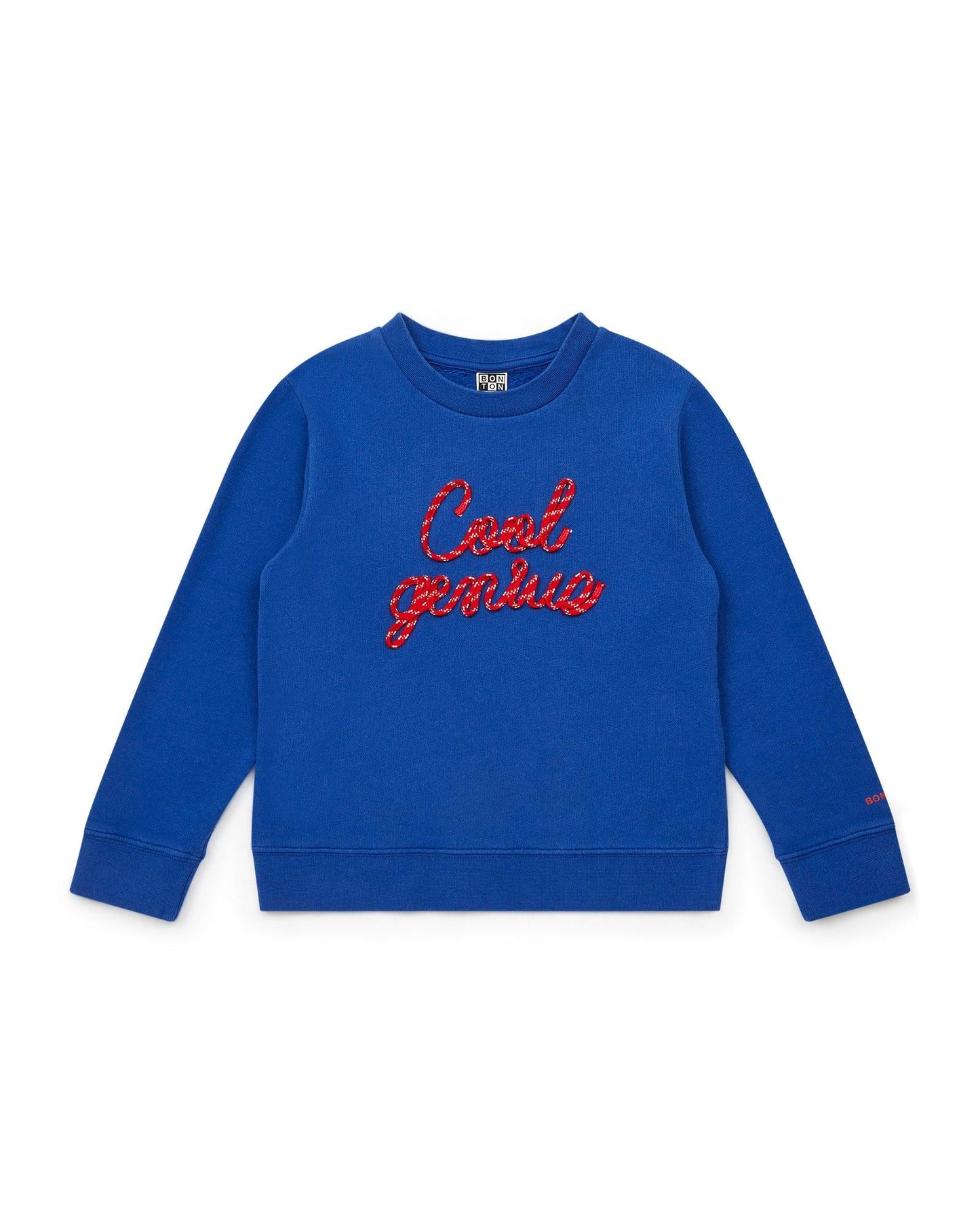 Sweat - Cool Genius bleu en 100% coton biologique
