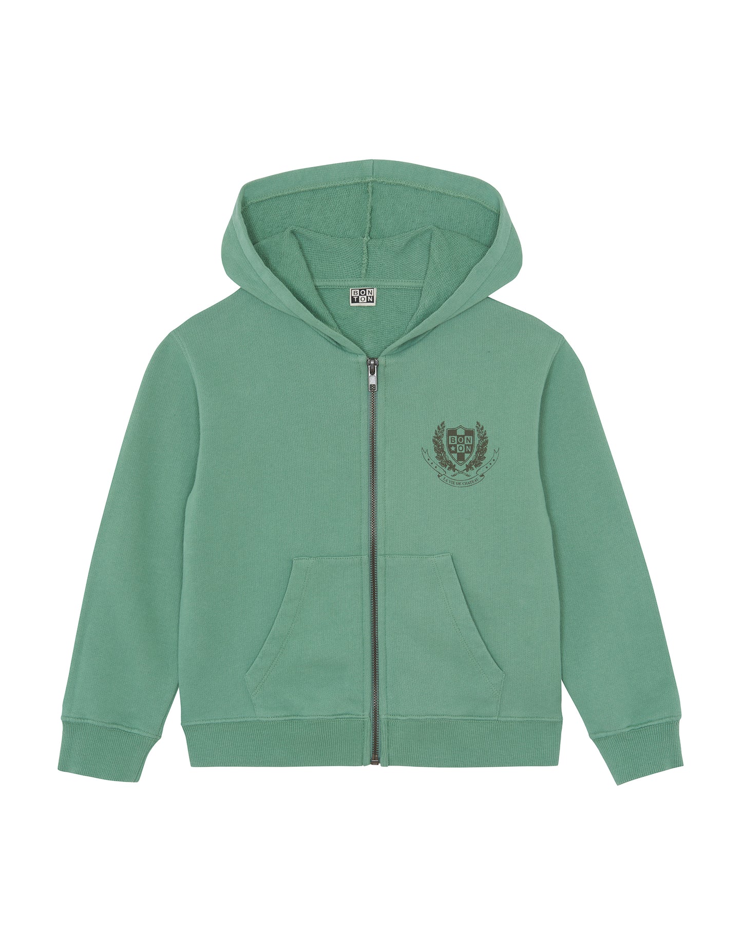 Sweatshirt - sax Green organic cotton