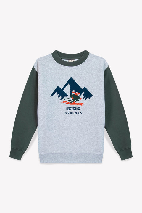 Sweat - Sandy gris bonton x pyrenex - Image principale