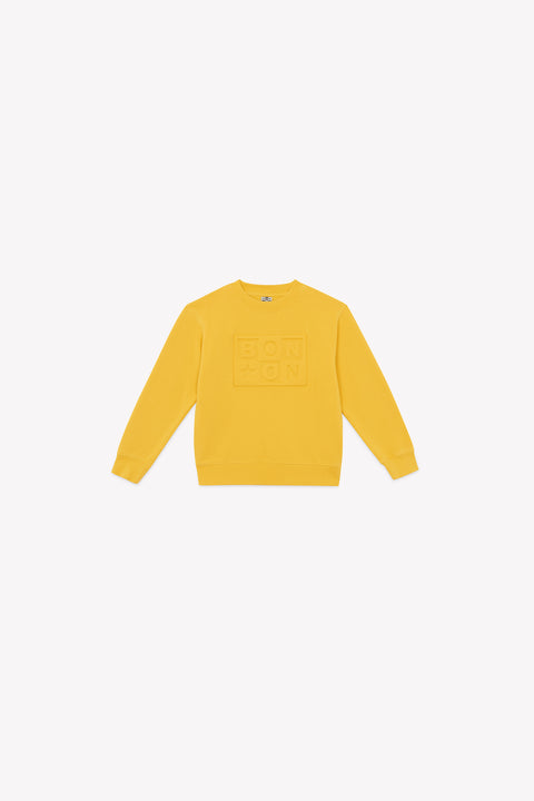 Sweat - Smile jaune retro bonton - Image principale