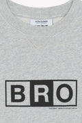 Sweatshirt - Smile Bro Grey Bonton cotton + Ron Dorff