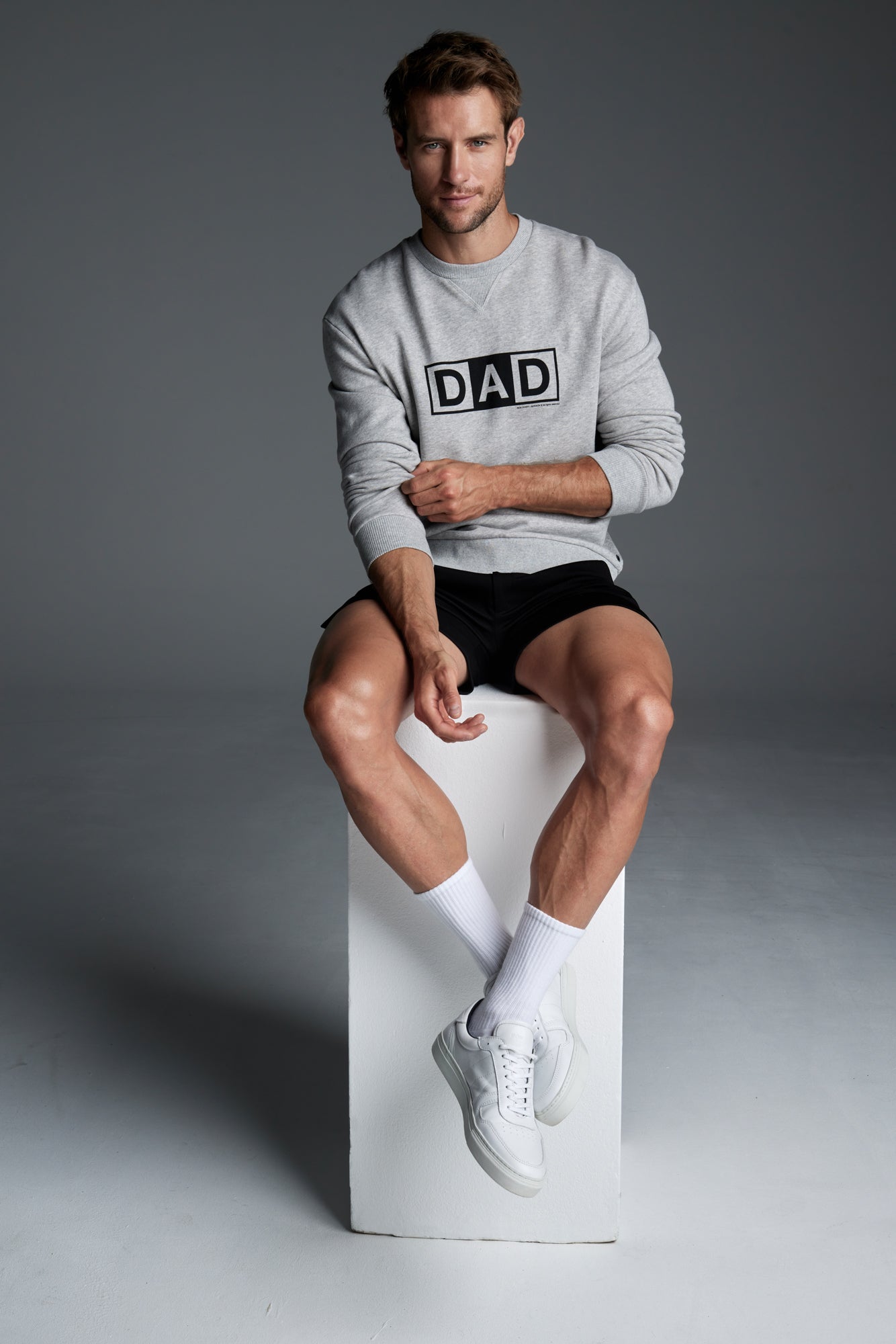 Sweatshirt - Dad Grey Man cotton bonton + ron dorff