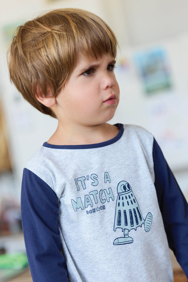 T-shirt - Taxi gris chiné - Image principale