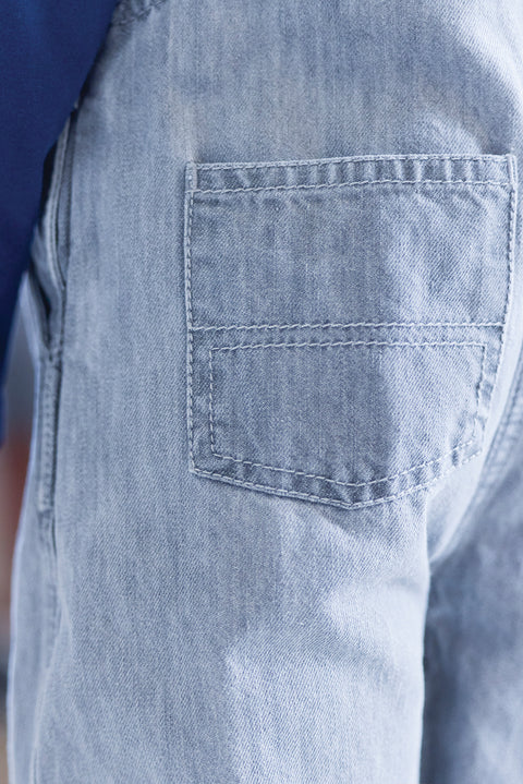 Salopette - Icare chambray gris - Image principale