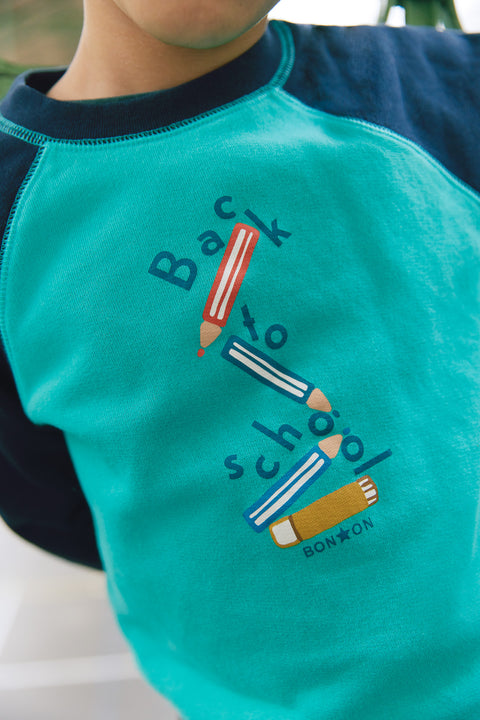 Sweat - Sandy bleu paon - Image principale