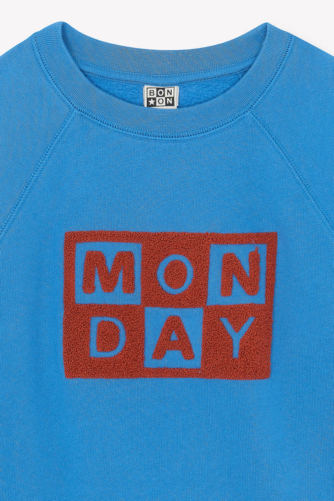 Sweat - Sandy bleu en coton organique - Image principale