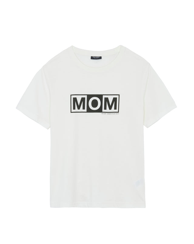 T-shirt - Mom ecru Women cotton BONTON + RON DORFF - Image principale