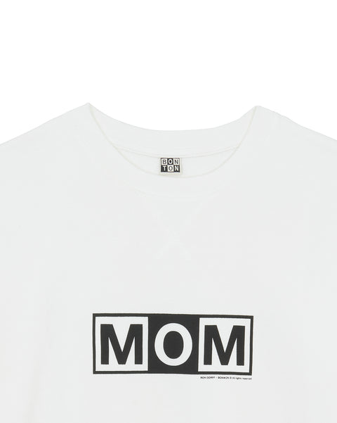 T -shirt - Mom ecru woman cotton bonton + ron dorff - Image principale