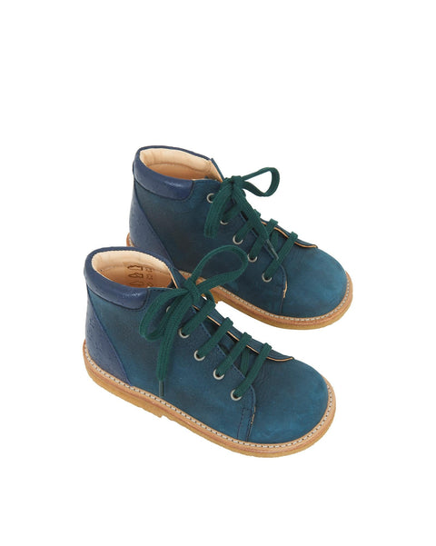 Toddler - BONTON x ANGULUS Bleues Bébé en cuir - Image principale