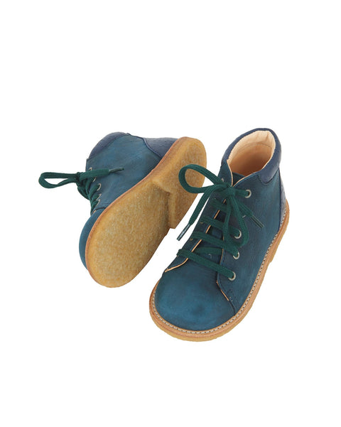 Toddler - BONTON x ANGULUS Bleues Bébé en cuir - Image principale