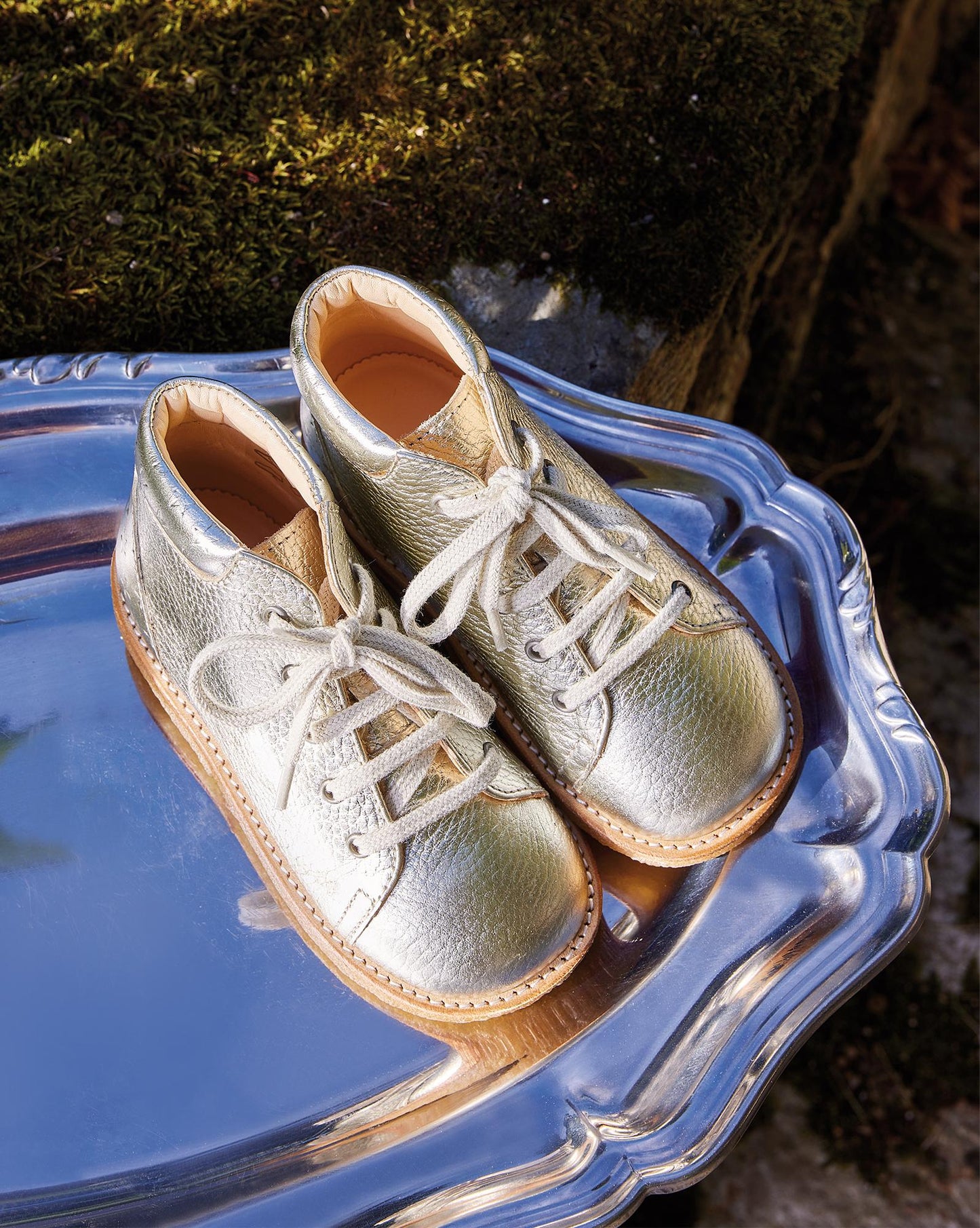 Toddler - Bonton x Angulus Goldenes Baby leather