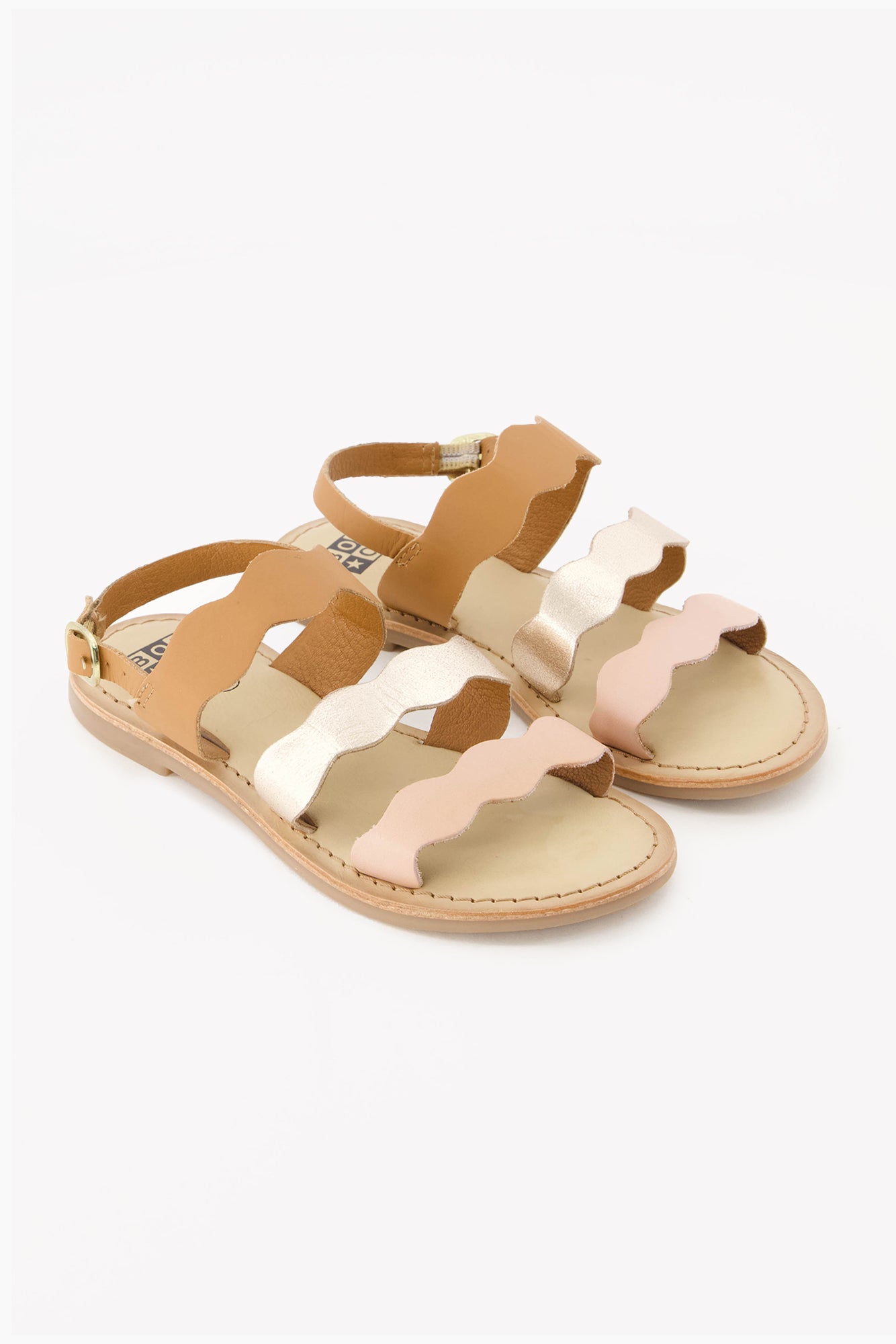 Sandales - Samia rose cuir