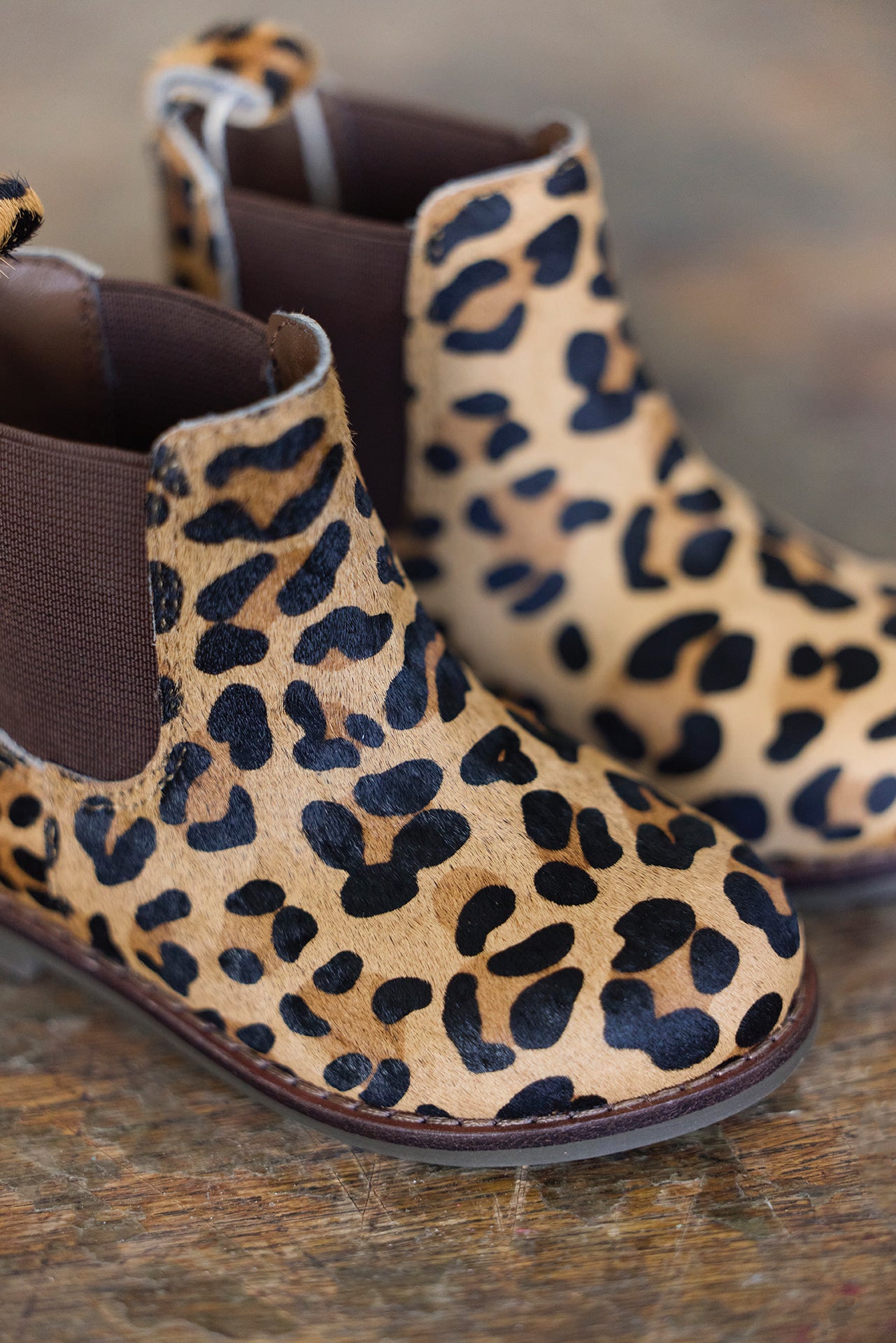 Boots - Judy Leopard Brown