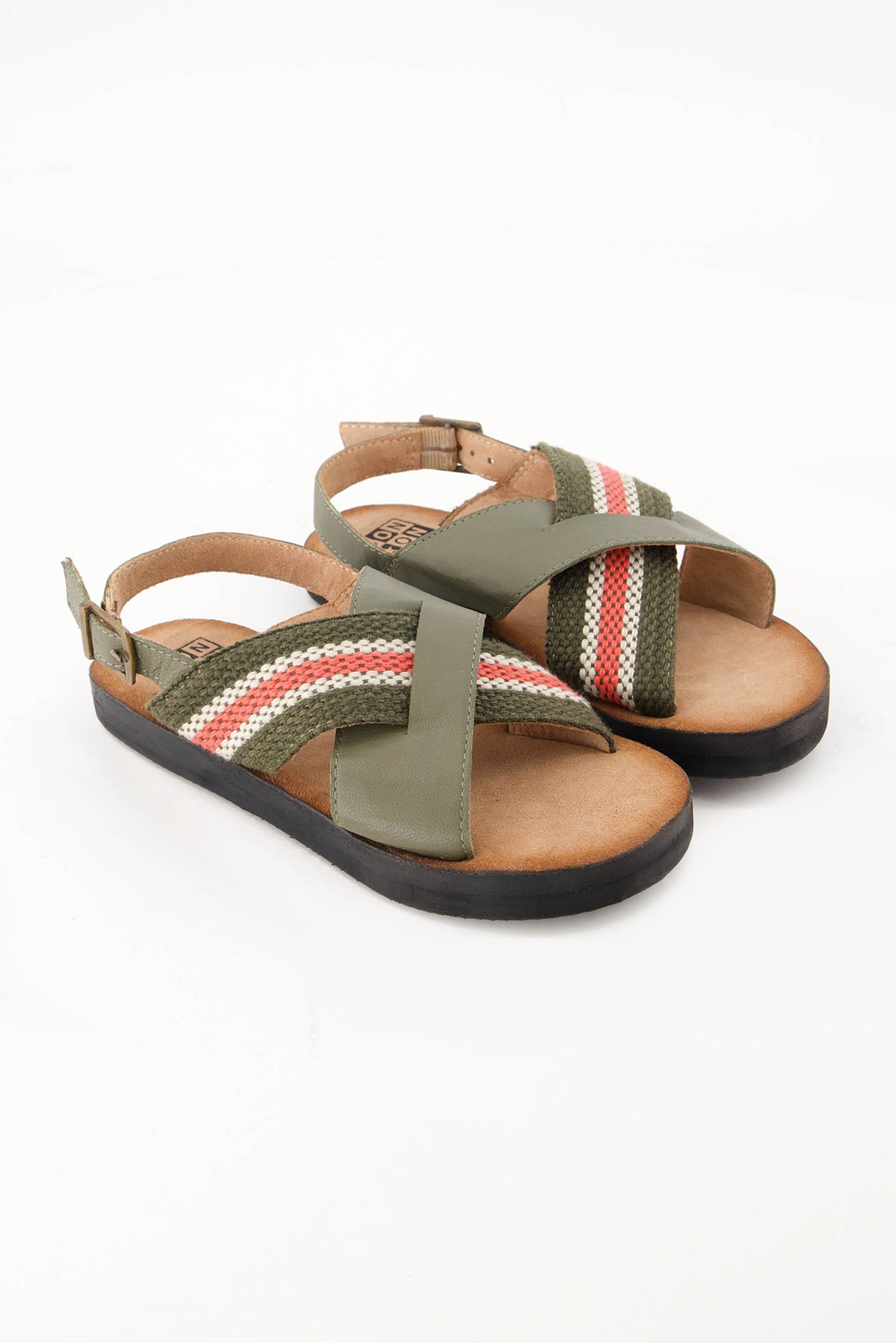 Sandals - Sandro Green leather