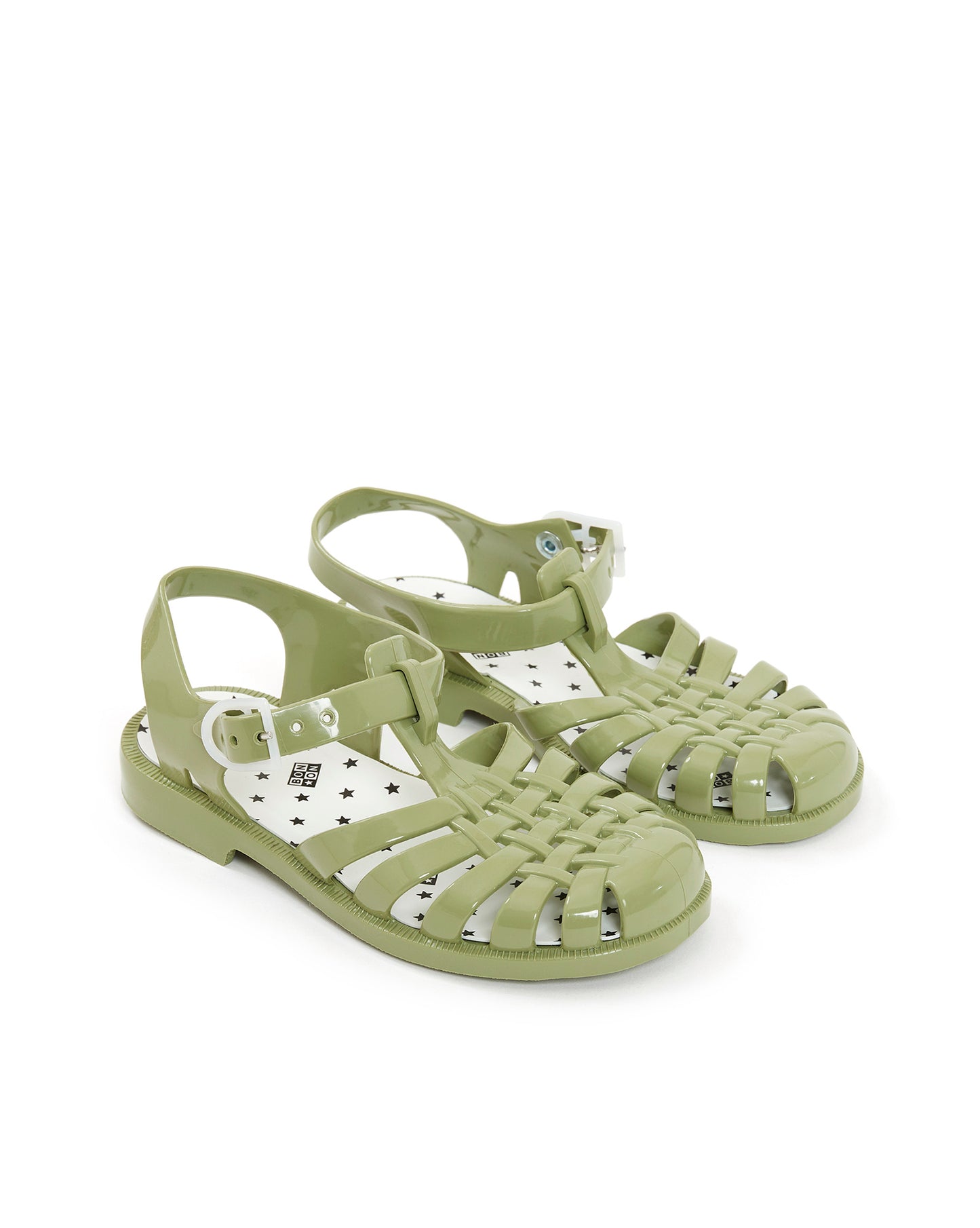 Sandals - PVC green jellyfish