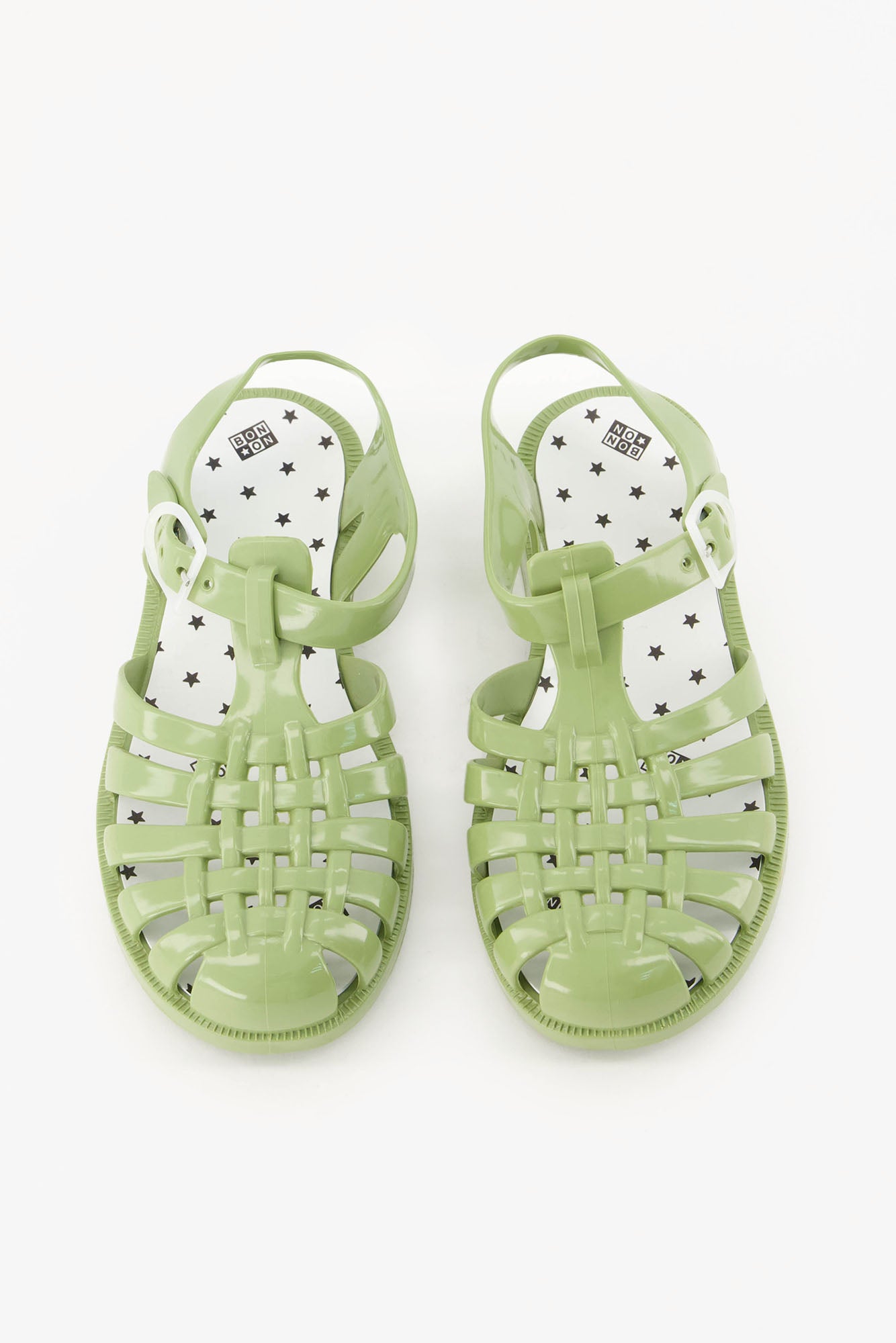 Sandals - PVC green jellyfish
