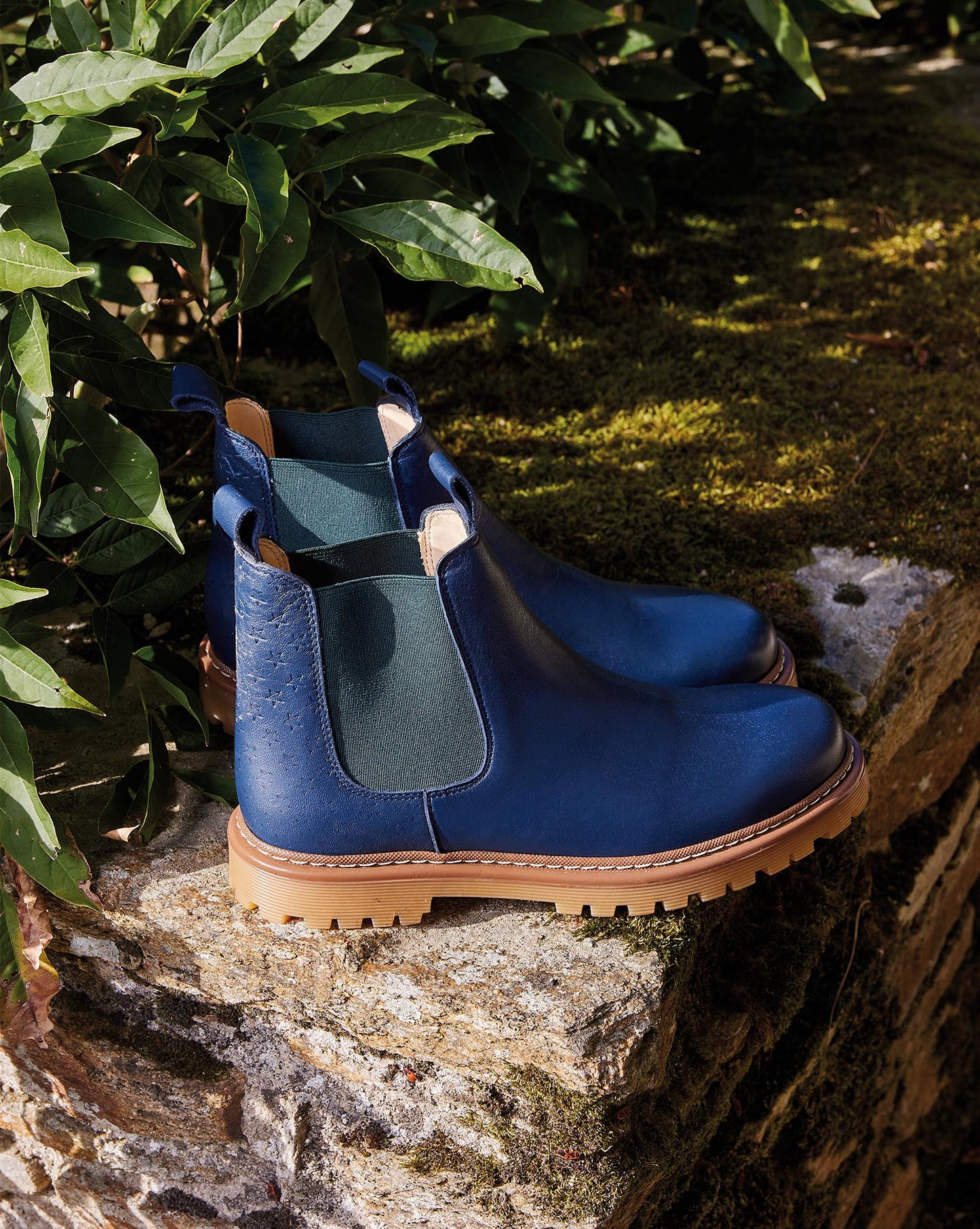 Ankle boots - - Bonton Angulus Chelsea Bleues in leather