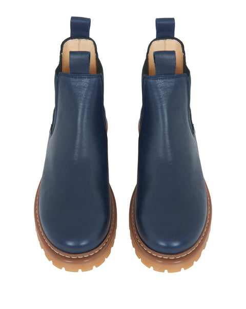 Ankle boots - BONTONxANGULUS blue leather Chelsea boots - Image principale