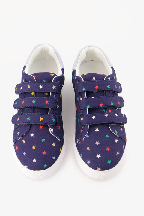 Sneakers - Basil Blue cotton canvas Print - Image principale