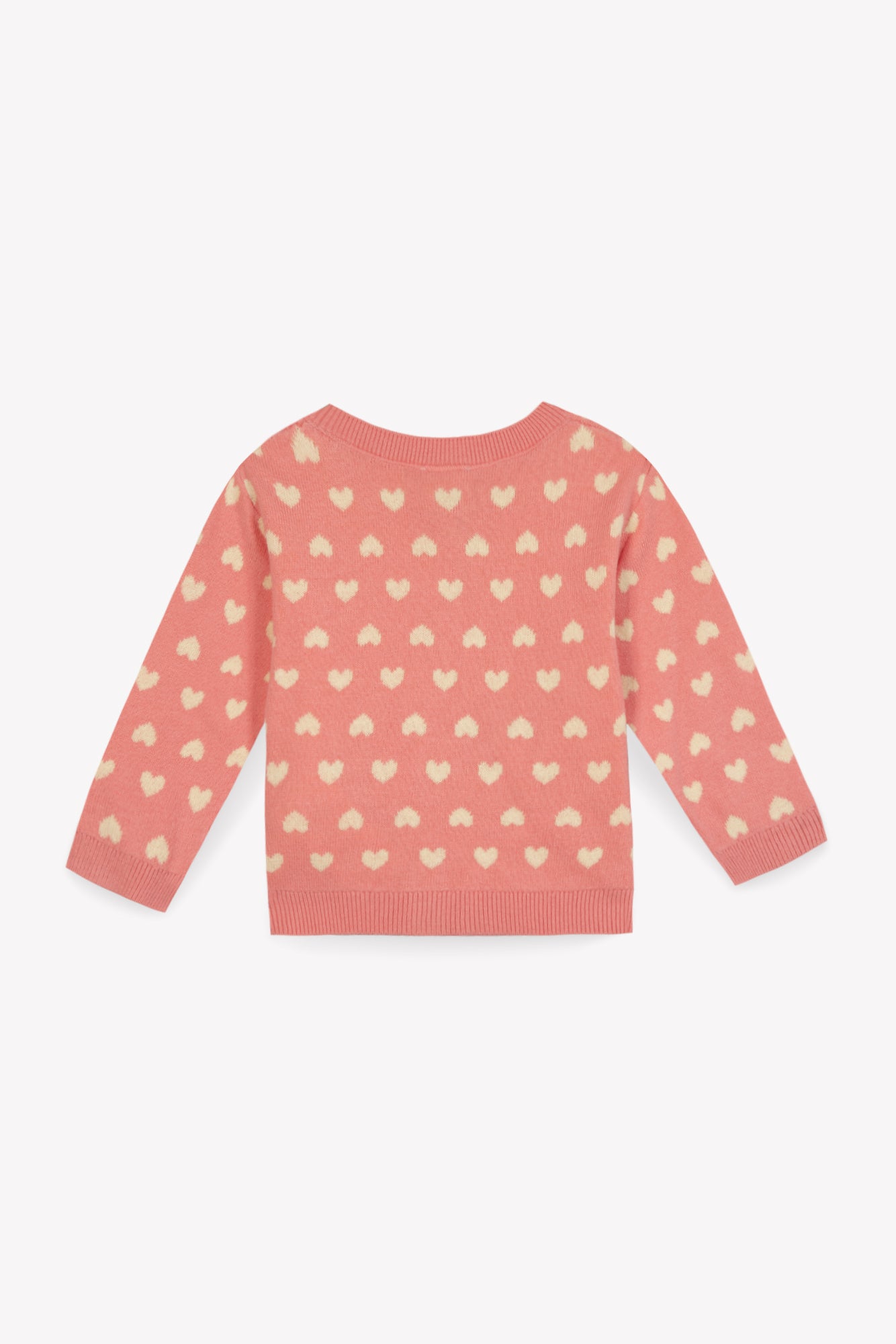 Cardigan - LILET Pink Baby cotton Knitwearjacquard