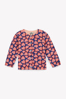 Cardigan - Lilet bleu Bébé coton maille imprimée