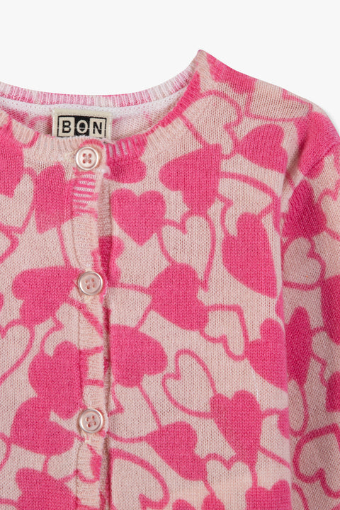 Cardigan - Lalalove rose - Image principale