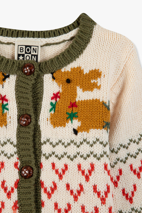 Cardigan - Lilet biche beige - Image principale